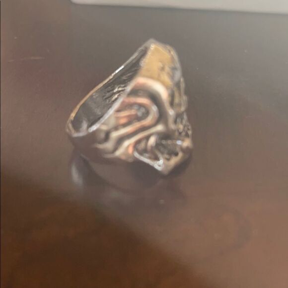 2for20 new skull silver biker ring - Picture 4 of 7